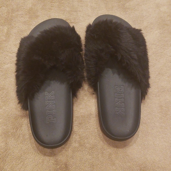 PINK Victoria's Secret Shoes - Pink slides